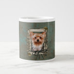 Fathers Day - Stone Paws - Yorkshire Terrier Jumbo Mug