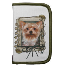 Fathers Day - Stone Paws - Yorkshire Terrier Folio Planner