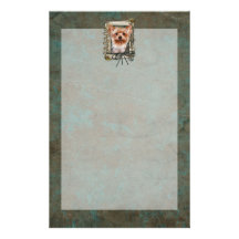 Fathers Day - Stone Paws - Yorkshire Terrier Customised Stationery