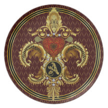 Fathers & Mothers Day Monogram A View Hints Plate