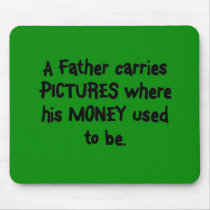 Father's Wallet Mousepads