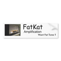 FatKat Bumpersticker Bumper Sticker