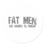 Fatmen are harder to kidnap stickers