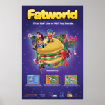 Fatworld Game Poster posters