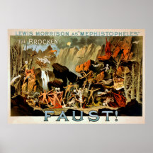 Faust 1887 - Theatre Poster