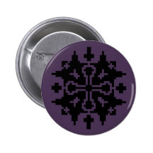 Faustian Necrosis - Violet Custom Button