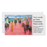 Fauvist painting Gauguin horse art riders on beach photo cards