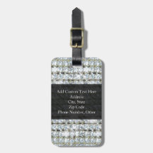 Faux Bling Tag For Luggage