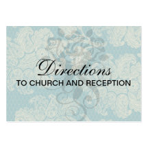 faux lace teal and cream floral damask pattern business card template