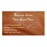 Faux Leather Rustic style Business Cards