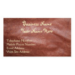 Faux Leather Rustic style Business Cards
