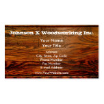 Faux Oiled Wood Plank Personalised Custom Business Card