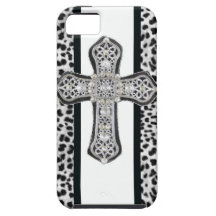 Faux Rhinestone Cross Iphone 5 Case