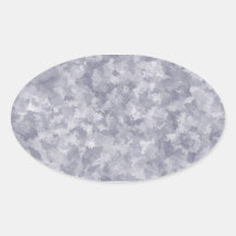 Faux Silver Galvanised Steel Metal Oval Stickers