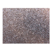 Faux Silver glitter graphic Postcard