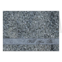 Faux Sparkle Be My Bridesmaid Card