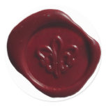 Faux Wax Seal in Red stickers