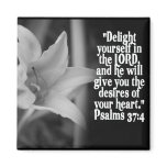 FAVORITE  BIBLE SCRIPTURE PSALM 37:4 magnets