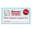 Favour Coupons business cards
