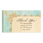 Favour Gift Cards - Fleur di Lys Damask 2 - Weddin Business Card Templates