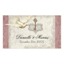 Favour Gift Tags - Key to my Heart, Doves Swirl