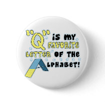 Favourite Letter Q Button