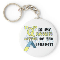 Favourite Letter Q Keychain