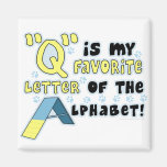 Favourite Letter Q Magnet