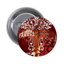 Fawkes Spread Wings Pinback Button