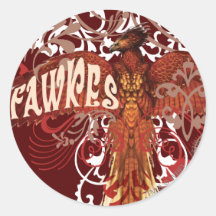 Fawkes Spread Wings Sticker