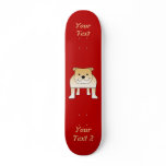 Fawn Bulldog! Vector. Dog, Animal. Add Your Text! skateboards