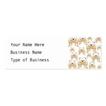 Fawn Bulldogs. Business Card Templates