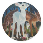 Fawn Faery Ring Round Sticker