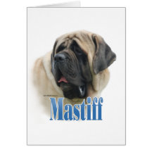Fawn Mastiff Name Greeting Cards
