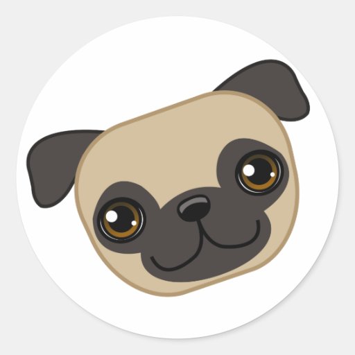 Fawn Pug Sticker
