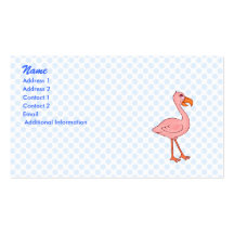 Faye Flamingo Business Card Template