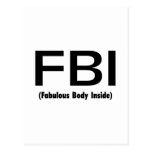 FBI Fabulous Body Inside Post Card