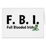 FBI Full Blooded Irish 3 cards