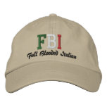 FBI, Full Blooded Italian! embroidered hats
