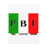 FBI Full Blooded Italian Post Card