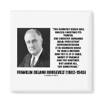 FDR Country Needs Bold Persistent Experimentation Magnets
