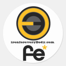 fe_large_1[1], ironforeveryBody.com Round Sticker