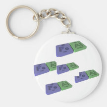 Feal as Fe Iron and Al Aluminium Key Chain