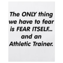 Fear athletic trainer flyer
