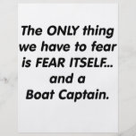Fear Boat Captain Full Color Flyer