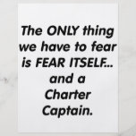 Fear Charter Captain Flyers