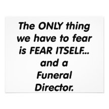 fear funeral director custom invite