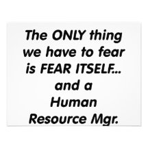fear human resource manager personalized invite