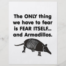 Fear it Itself Armdillos Full Color Flyer