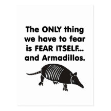 Fear it Itself Armdillos Post Card